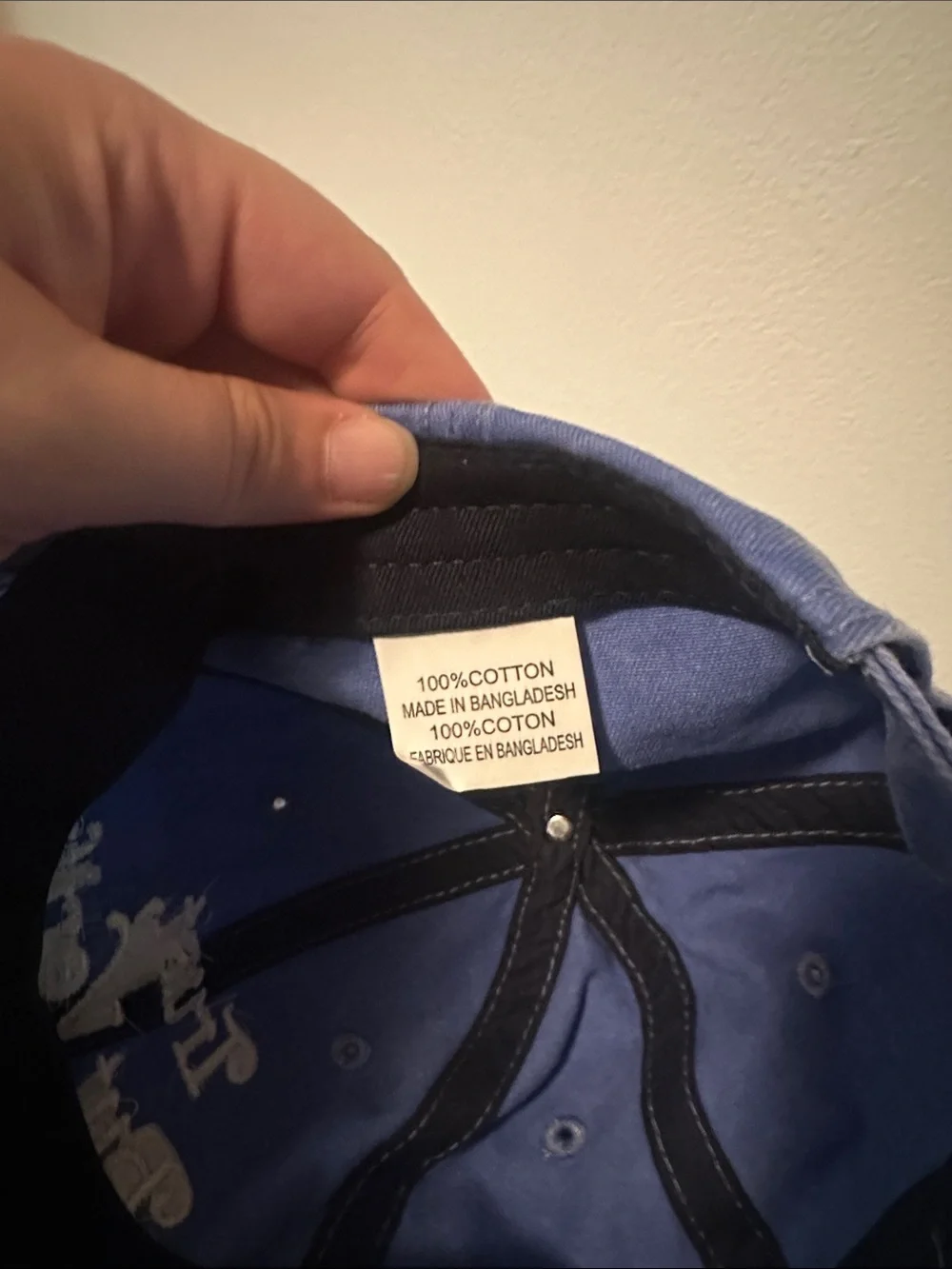 Source Unknown Blue 'Trust, But Verify' Baseball Cap